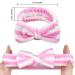 Buy NATUCE Bow Knot Hair Band Set - 4 Pcs Flannel Makeup Headbands for Women | Perfect for Spa Yoga Beauty and Facial Care - Buy Online on GoSupps.com