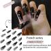AJTUTUS Butterfly False s Tips Detachable Press On s Full Cover False s French Tip False s Manicures Supplies - Buy Online on GoSupps.com