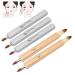 5pcs Retractable Lip Brush Set - Double & Single Ended Portable Lip Makeup Applicator Ideal for Lipstick & Lip Gloss | Premium Cosmetic Tools for Perfect Lips - Buy Online on GoSupps.com