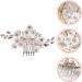 Housoutil Bridal Comb Wedding Hair Comb Hair Accessories for Girls Flower Hair Clip Wedding Ceremony Decorations Tiara White Pearl Bride Flower Head Color-preserving Copper Wire - Buy Online on GoSupps.com