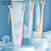 Yusseqdd Sensory Toothbrush for Gentle Dental Care | Triple Head Pink Toothbrush for Adults & Kids | Effective Oral Hygiene Tool - Buy Online on GoSupps.com