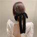 Long Velvet Hair Bow Tail Large Bow Hair Clips Big Satin Bow Headwear for Women and Girls Gifts