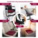 Inflatable Donut Pillow Adjustable Butt Cushion Seat for Long Sitting to Helps Relieve Pressure from Hemorrhoid Treatment Tailbone Pain Coccyx Pain Sciatica Postpartum (Pink) (deep red) - Buy Online on GoSupps.com
