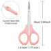 2 Pack Curved Craft Scissors for Eyebrow & Eyelash Extensions - Stainless Steel Beauty Trimming Scissors (Pink, 4 Inch) - Buy Online on GoSupps.com