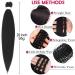 Pre-stretched Braiding Hair 26 inch 6 Packs Professional Synthetic Fiber Crochet EZ Braids Yaki Texture Braiding Hair Extensions 26 Inch (Pack of 6) 1B - Buy Online on GoSupps.com