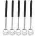 EASTALOLO 5pc Telescopic Back Scratcher Set - Stainless Steel Extendable Relief for Itching - Perfect for Home & Travel - Buy Online on GoSupps.com