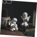 Alipis Decor Resin Crafts Reading a Book Staue Figure Unique Angel Ornaments Accessories Jam Dining Table - Buy Online on GoSupps.com