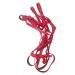 Adjustable Horse Halter | Heavy Duty Chin and Throat Snap Halter Horse - Comfortable Padded Nylon Horse Halter for Training Equestrian Grooming Red