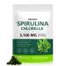 Tiuedu Spirulina Chlorella Softgels 300 Capsules 17 in 1 Green Nutrient Blend Spirulina Chlorella Softgels Rich in Plant Protein Vitamins Chlorophyll Easy to Take Softgel