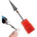 Nail Drill Bits Professional | Umbrella Shaped Tungsten Carbide Drill Bits - Cuticle Cleaner Nail Gel Polish Remover Tool Nail Care Supplies Red - Buy Online on GoSupps.com