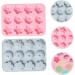 Zerodeko 4 Pcs Silicone Mold Christmas Party Baking Supplies Chocolate Christmas Xmas Soap Christmas Soap Flower Mould Silicone Soap Molds Flower Candle Mold Jelly Silica Gel 17X12.6X1.2CMx2pcs - Buy Online on GoSupps.com
