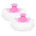 WLLHYF 2 Pcs Fluffy Powder Puff - Large Washable Cosmetic Applicator for Sensitive Skin | Perfect for Face & Body Makeup - Buy Online on GoSupps.com