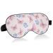 Haskirky Light Blocking Eye Mask Breathable and Adjustable Adult Men and Women Travel on Business Trips Yoga Meditation Light Smooth Comfortable Eye Mask Office Deep Sleep Goodies Pink Butterflys