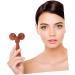 Minkissy Wood Double Ball Massage Device | Skin Care Tools for Neck & Eye Care | Facial Beauty Roller & Manual Scooter - Buy Online on GoSupps.com
