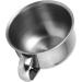 SIXRUN Stainless Steel Shaving Soap Cup - Stylish Beard Cleaning Bowl with Handle for Traditional Shaving | International Shipping Available - Buy Online on GoSupps.com