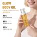 Fancy Pets Shimmer Body Oil Body Glow Oil for Glow Moisturizer Lightweight Water Resistant 4floz Yellow - Buy Online on GoSupps.com