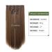 Brown Chestnut Clip in Hair Extensions - 22 Inch Synthetic 5PCS Set for Women - Halloween Hairpiece for Natural Thick Hair - Golden Copper Highlights - Full Head Coverage - Long Straight Style - Buy Online on GoSupps.com