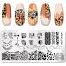 Snake Leopard Print Animal Nail Stamping Plates | Geometric Flowers & Cow Designs | Stencil Stamp Tool for Cow Print Nails - J054 - Buy Online on GoSupps.com