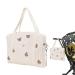 Moxeupon embroidery baby wrap pocket multifunctional portable stroller baby wrap pocket large capacity cotton travel diaper bag carrying bag handlebags #01
