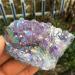 Natural Crystal Rough Rainbow Natural Aura Angel Amethyst Crystal Cluster Plating Titanium Coating Quartz Vug Gemstone Flower - Buy Online on GoSupps.com
