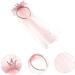 minkissy Headband Hair Wreath Princess Mesh Princess Crown Bow Veil Hair Bobbles Birthday For Girls Veil Princess Hairpiece Fabric Pink Sequins Crown 47x12cm Pink - Buy Online on GoSupps.com