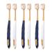 Rurunklee extra soft toothbrushes for adults extra soft toothbrush |Six -Pack toothbrush Extra soft - ultra -like toothbrush with a wide head design soft toothbrushes for adults