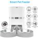 Smart Cat Feeder - WellToBe Automatic WiFi Pet Food Dispenser with Voice Recorder & Portion Control, White - Buy Online on GoSupps.com