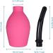 TopQuaFocus Enema Bulb 10oz Capacity Silicone Douche 4.7 Tips - Red 294ml for Anal and Vaginal Cleaning - Buy Online on GoSupps.com