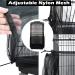 IAIGOGO 3 Piece Bird Cage Seed Catcher | Adjustable Nylon Mesh Parrot Skirt | Feather Guard for Square & Round Cages (2 Black + 1 White) - Buy Online on GoSupps.com