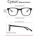 Cyxus Anti-Blue Light Glasses - Prescription-Free Blue Light Filter Glasses for Laptops Smartphones & Tablets - Model 8183 Black - Buy Online on GoSupps.com