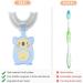 Children U-Shaped Toothbrush Set | 360 Silicone Toothbrush for Ages 2-4 | Blue & Green | International Shipping - Buy Online on GoSupps.com
