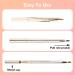 Retractable Lip Brushes - 2 PCS Portable Double-Ended Lip Makeup Brushes for Travel - Pink & Gold - Perfect for Daily Makeup & Professionals - Buy Online on GoSupps.com