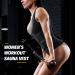 Sauna Sweat Vest Waist Trainer for Women - 2-in-1 Neoprene Sauna Suit for Weight Loss - 3X-Large Black - Buy Online on GoSupps.com