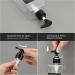 Segbeauty Soap Dispenser Set - 3 Refillable 500ml Shampoo Bottles with Labels for Kitchen & Bathroom - Transparent Design - Buy Online on GoSupps.com
