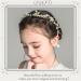 IYOU Flower Leaf Headpiece Gold Pearl First Communion Headband Crystal Floral Wedding Hair Accessories for Flower Girls and Bridesmaid. - Buy Online on GoSupps.com