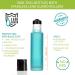 10ml Teal Glass Roller Bottles with Stainless Leak Guard Rollers & Black Caps - Premium Quality - Buy Online on GoSupps.com