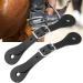 Zerodis Handmade Leather Equestrian Spur Straps - 1 Pair | Black Cowboy Outfit Boots - Buy Online on GoSupps.com