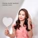 Beaupretty Heart-Shaped Handheld Mirror - Travel Makeup Hand Mirror with Handle - Buy Online on GoSupps.com
