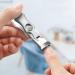 UNbit Nail Clippers Portable Ultra Sharp Nail Fingernail Clipper Steel Wide Jaw Opening Anti Splash Fingernail Clippers Nail Cutter Manicure (Color : Dark Gray) - Buy Online on GoSupps.com