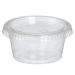 Reditainer Plastic Disposable Portion Souffle Cup with Lids, 100 Count (Pack of 1), White
