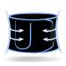 Lumbar supports back support belts relief from back pain lower back support for home and lifting at work women and men back support belts (blue-m)
