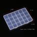 RLECS 2PCS Transparent Plastic Jewelry Organizer Box - 24 Slots Storage Container for Bead Rings Display - Buy Online on GoSupps.com