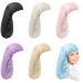 6 Pcs Kids Long Satin Bonnet Girls Sleeping Cap Adjustable Hair Bonnet Hair Cap for Sleeping Satin Head Wrap Night Sleep Scarf for Long Braids Curly Hair