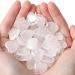 Xiannvxi 20pcs crystals heart stones mountain crystal clear quartz love palm bag bag stone natural healing stones gemstones Reiki crystal stone for healing e- clear quartz