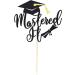 Arthsdite 1Pc Mastered It Cake Topper College Grad Class of 2024 Congratulations MBA Graduation Party Decorations Supplies - Black Glitter Black Mastered It Cake Topper - Buy Online on GoSupps.com