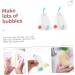 Healeved 4 Pcs Foaming Net Bubble Soap Cleaning Soap Face Cleansing Foam Maker Bar Soap Bag or White - Buy Online on GoSupps.com