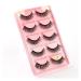 UAMOU 10/50/100 Boxes Mink Eyelashes Fluffy 3D Mink Lashes Makeup Natural Long Volume False Eyelashes Bulk Faux Cils Custom Cheerfully (Color : 5 Pairs X03CS Size : 10 Boxes)