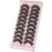 UAMOU Lashes Volume Fluffy Dense Russian Curling Fake Eyelashes Mink Eyes Extension Russian Strip Lashes handmade Cheerfully (Color : 10pairs 7D-16 Size : 2 Boxes) - Buy Online on GoSupps.com