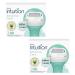 Schick Intuition Women Razor Refill Cartridges 6 Count Pack of 2 - Sensitive (Aloe) Renewing Moisture - Buy Online on GoSupps.com