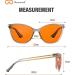 Buy Bloomoak 99% Blue Light Blocking Cat Eye Glasses - Anti-Fatigue Gaming Glasses for Screens & TV - Stylish Orange & Gray Transparent Design - Buy Online on GoSupps.com